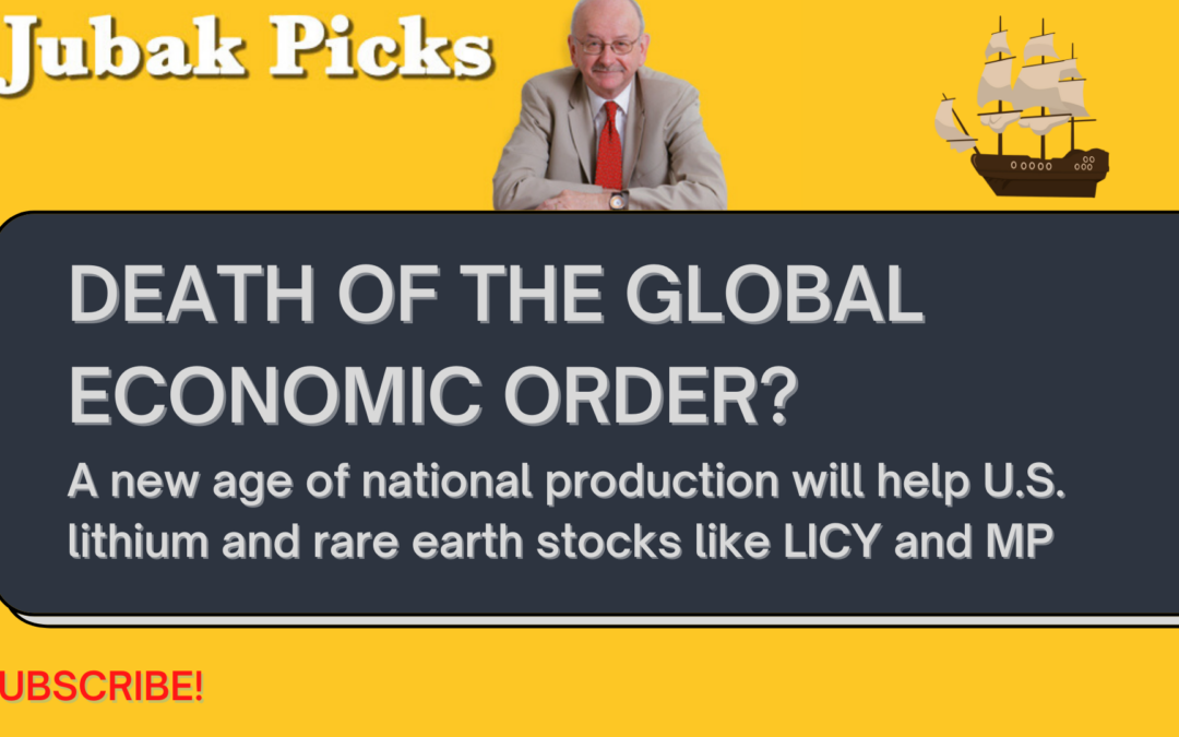 Please watch my YouTube video: The Death of the Global Economic Order