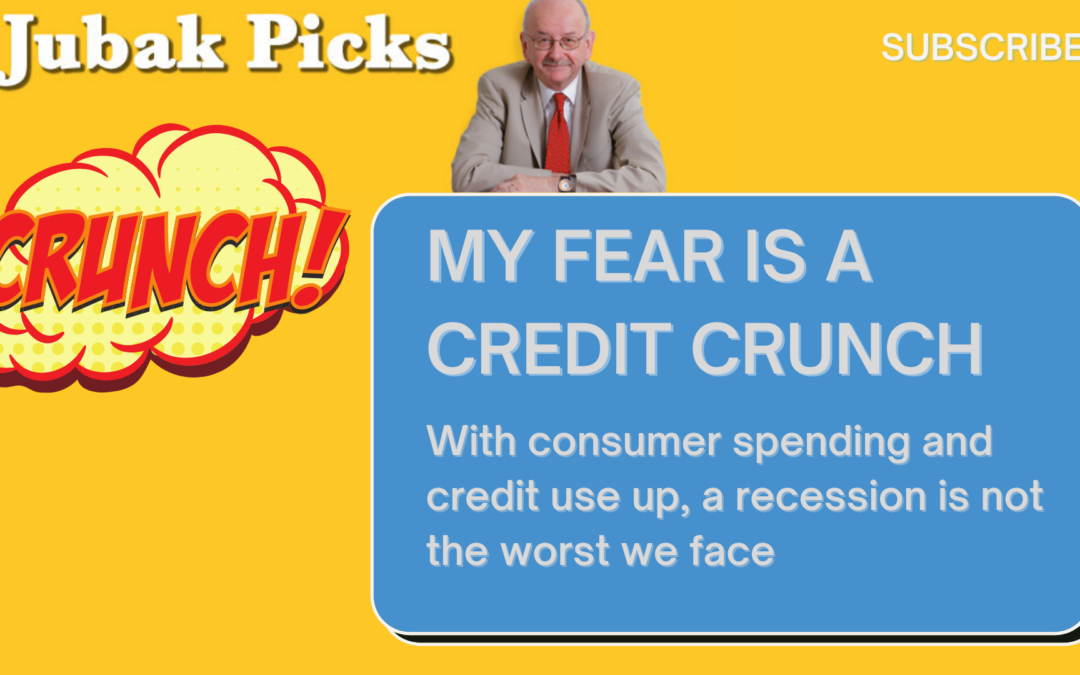 Please watch my new YouTube video: “My fear is a credit crunch”