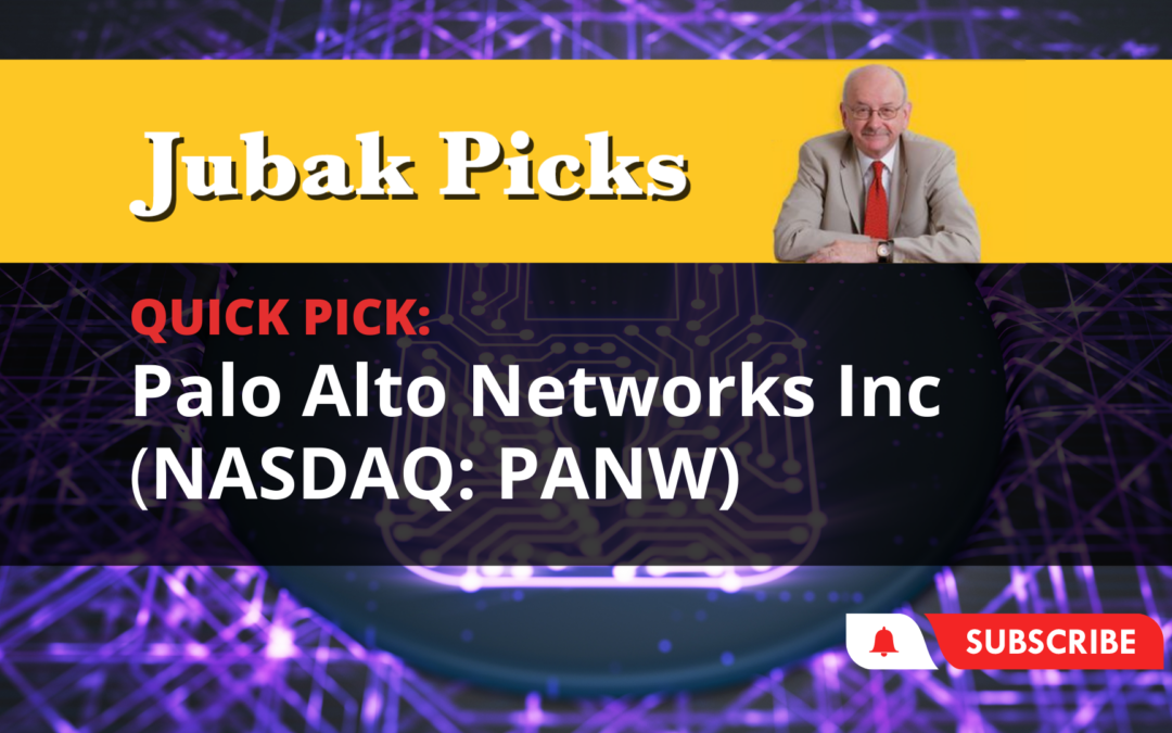 Please Watch My New YouTube Video: Quick Pick Palo Alto Networks