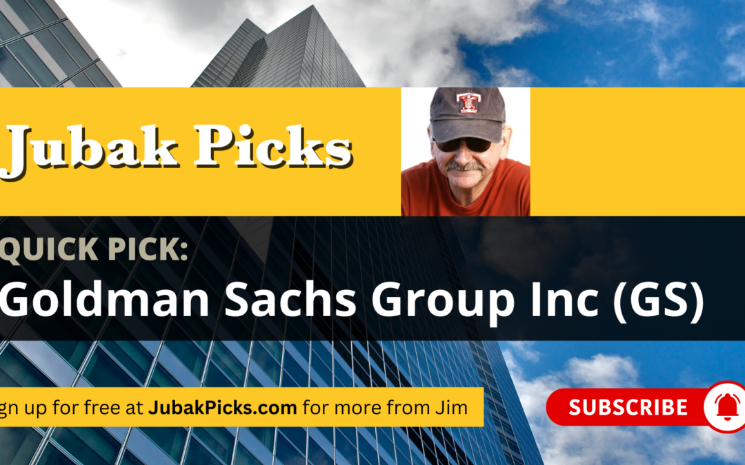 Please watch my YouTube video: Quick Pick Goldman Sachs